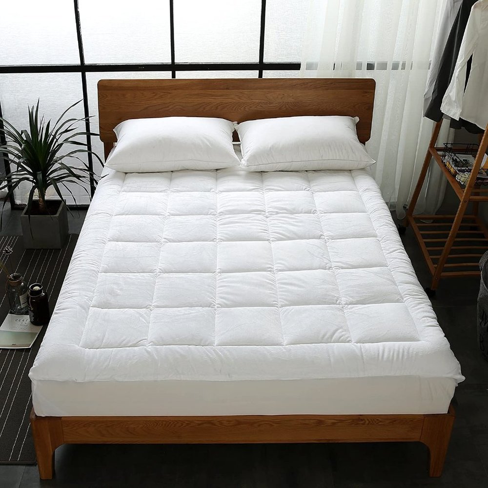 Plush Mattress Pad/Topper, Fitted Skirt, King